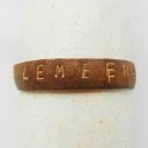 Original German Occupation WW2 Ukrainian Ring, Inscription LEMBERG, 1941 badge