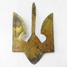 Original WW2 Bronze Trysub UPA – OUN Ukrainian Insurgent Army, 1940-1951, badge