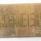 German WW2 Plate for Burgermeister Mayor Office, Rare Carving OAK Tree, 1942