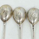 RUSSIAN IMPERIAL SILVER SPOONS, MARKED