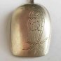 RUSSIAN IMPERIAL ENGRAVED SILVER SPOON, MARKED 84