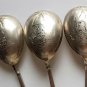 NICE RUSSIAN IMPERIAL THREE SILVER SPOONS, MARKED