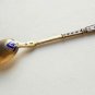 FINE PETER HERTZ STERLING SILVER and ENAMELED SPOON, MARKED, 1896