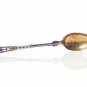 FINE PETER HERTZ STERLING SILVER and ENAMELED SPOON, MARKED, 1896