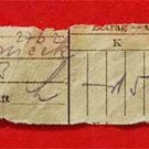 RARE JEWISH WW2 POSTAL RECEIPT from DACHAU CONCENTRATION CAMP, 1941