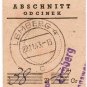 EXTREMELY RARE GERMAN WW2 RECEIPT for PENSION PAYMENT in UKRAINE-POLAND, 1943