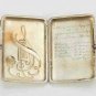 RUSSIAN SILVER CIGARETTE CASE with MUSICAL NOTES