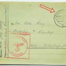 RARE JEWISH WW2 LETTER from LITZMANNSTADT GHETTO, 1940