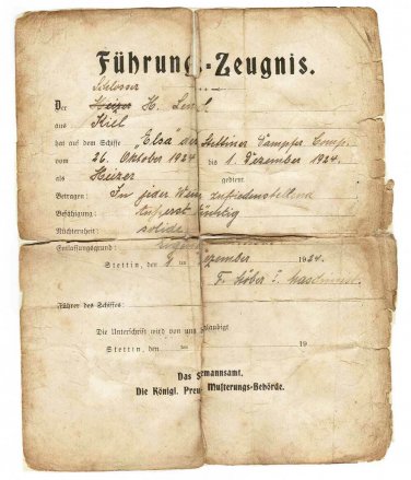 EXTREMELY RARE GERMAN WW1 DRIVER LICENSE, 1924