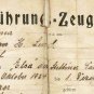 EXTREMELY RARE GERMAN WW1 DRIVER LICENSE, 1924