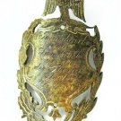 VERY RARE GERMAN WW2 ENGRAVED HONOUR BADGE, FLAG NAIL