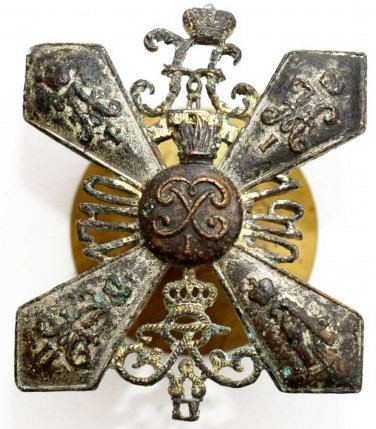 RARE RUSSIAN IMPERIAL BADGE 3rd PERNOV GRENADIER REGIMENT
