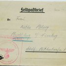 VERY RARE WW2 LETTER, LITZMANNSTADT GHETTO, 1940