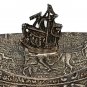 RARE ANTIQUE STERLING SILVER TEA CADDY with SHIP