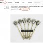 RUSSIAN EIGHT SILVER GILT-WASHED SPOONS, MARKED