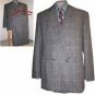 JOSEPH ABBOUD GREY 100 % WOOL MEN SUIT SZ 42R PANTS 38 X 31 SUBTLE STRIPE