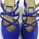 NINA PURPLE PUMPS SLING BACK SHOES STRAPPY SIZE 8 WORN ONCE W/BOX 'KATHYNA'