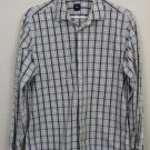 GAP MENS BUTTON DOWN SHIRT SIZE MEDIUM LONG SLEEVE COTTON WHITE BLACK