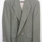 Oscar De La Renta DESIGNER men's sage color sport coat blazer lined SIZE 44R