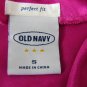 OLD NAVY 'PERFECT FIT' HOT PINK SILKY CAMISOLE TANK CROSSOVER TOP SIZE SMALL