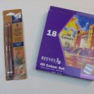Reeves Oil Colour Paint Art Set 18 Colours/Colors & 2 sketch pencils*Brand New**