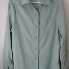 NWT CROFT & BARROW STRETCH SAGE GREEN BLOUSE SHIRT SIZE SMALL NEW WITH TAGS $30