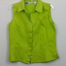 RICHARD MALCOLM 100% IRISH LINEN WOMENS TOP SHIRT BLOUSE SLEEVELESS SIZE LARGE