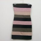 LOVE CULTURE STRAPLESS MINI DRESS STRETCH STRIPED SEXY SIZE MEDIUM Homecoming