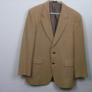 ALBERT NIPON MENS CAMEL HAIR COAT JACKET BLAZER SIZE 44R CLASSIC!