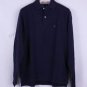 TOMMY HILFIGER MENS BUTTON DOWN BLUE STRIPED SHIRT SIZE LARGE