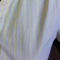 GAP STRETCH WOMENS SIZE LARGE YELLOW STRIPE BUTTON SHIRT BLOUSE TOP SHORT SLEEVE