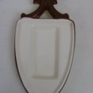 Vintage Brock Of California Pottery Country Lane Spoon Rest trivet RARE PIECE!