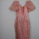 AUTHENTIC MESTIZA FILIPINO TRADITIONAL DRESS. Never worn. 1960's