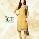 Yellow Chanderi Silk Salwar Kameez