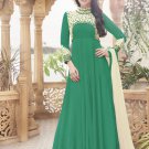 Green Georgette Partywear Salwar Kameez