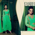 Green Faux Georgette Designer Salwar Kameez