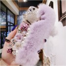 iPhone 7 Plus DIY Furry Fur Bling Rhinestone Crystal Elegant Phone Case Cover