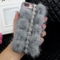 iPhone 6 or iPhone 6s DIY Furry Fur Bling Rhinestone Crystal Elegant Phone Case Cover