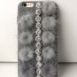 iPhone 7 DIY Furry Fur Bling Rhinestone Crystal Elegant Phone Case Cover
