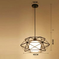 Creative iron pendant lamp simple chandelier style 13