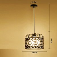 Creative iron pendant lamp simple chandelier style 17