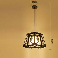 Creative iron pendant lamp simple chandelier style 18