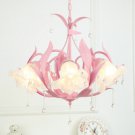 Pastoral flower pentant lamp for children room chandelier