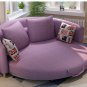 Round fabric sofa bed,functional fabric sofa
