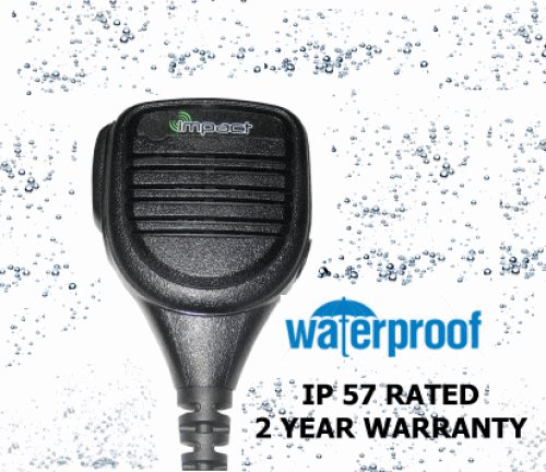 IMPACT Waterproof Speaker Mic for Vertex VXD720  series and More