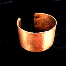 Hammered copper bracelet ancient style handcuff