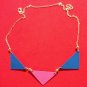 Foamy handmade foam necklace triangles geometric