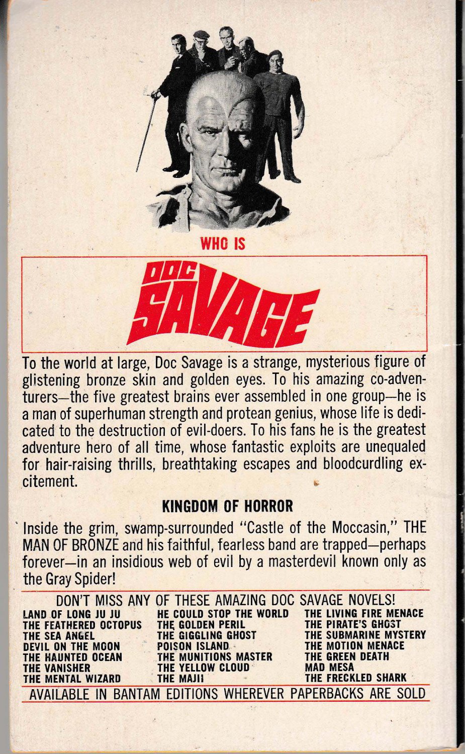 Doc Savage – Quest of the Spider by Kenneth Robeson