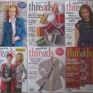 Threads magazine 2011 Complete year lot of 6 issues