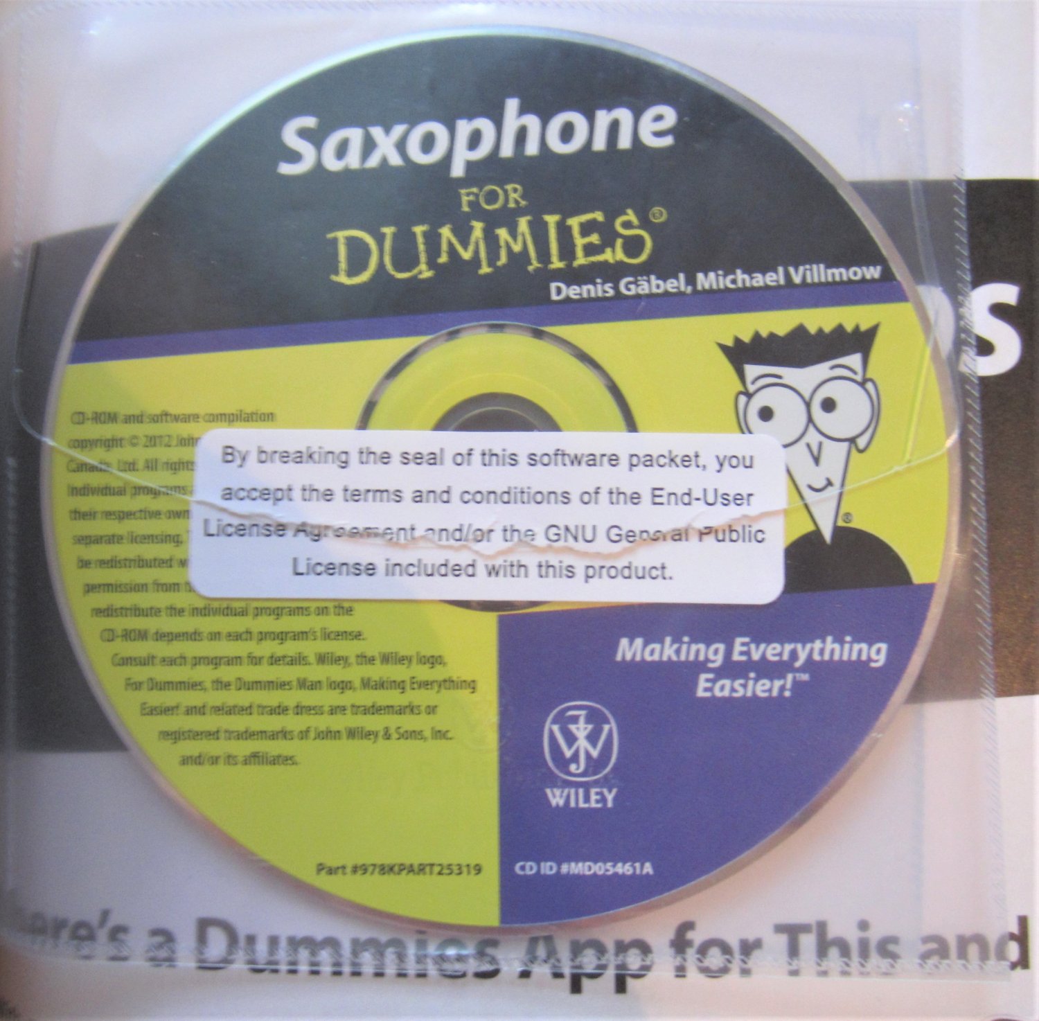 Saxophone for Dummies by Denis Gabel and Michael Villmow with CD